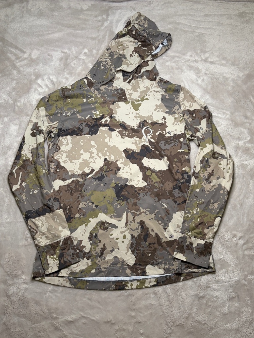 Prois Camo Hoodie Womens M Hunting Lightweight Breathable Thumbholes UPF 50